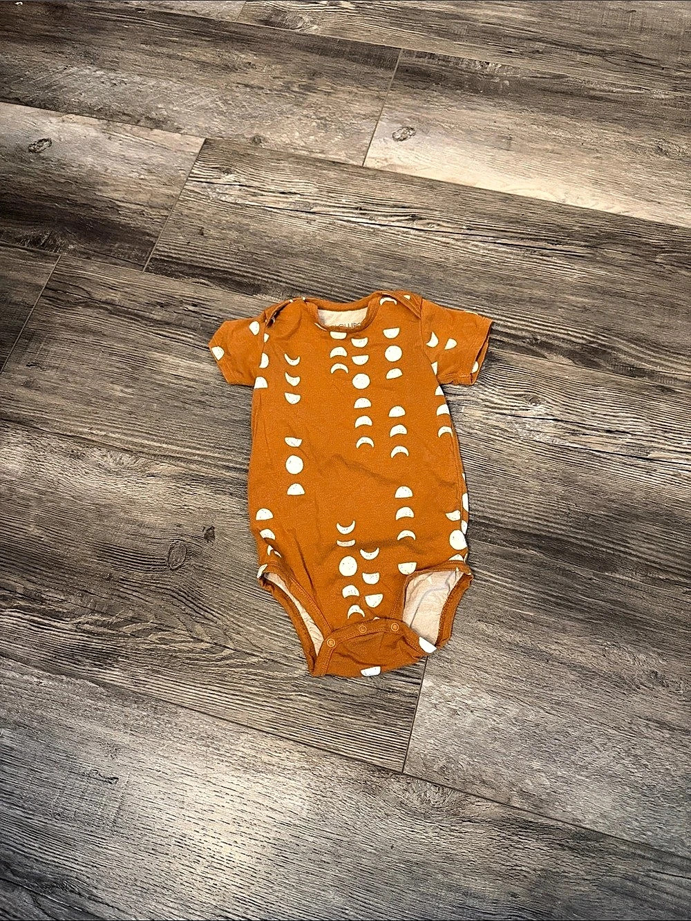 Loulou Lollipop Vancouver Organic Cotton Bodysuit Orange Baby 12-18M
